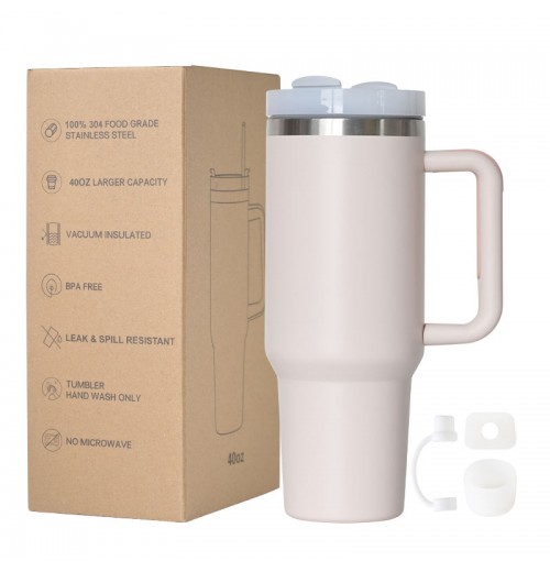 New arrive 40 oz adventure travel tumbler stainless steel 30oz cup 40oz mug with handle and straw New arrive 40 oz adventure travel tumbler stainless steel 30oz cup 40oz mug with handle and straw