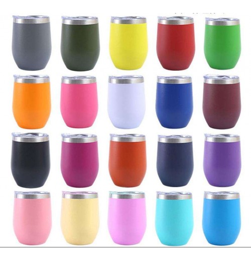 OEM/ODM 12oz Egg Shape Double Wall Stainless Steel Vacuum cup Thermal Travel Coffee Wine Mug Insulated wine Tumbler OEM/ODM 12oz Egg Shape Double Wall Stainless Steel Vacuum cup Thermal Travel Coffee Wine Mug Insulated wine Tumbler