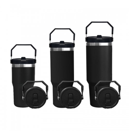 Custom 40oz Stainless Steel Vacuum Tumbler with Handle Modern Travel Mugs Camping Sustainable Tumbler with Lid and Flip Straw Custom 40oz Stainless Steel Vacuum Tumbler with Handle Modern Travel Mugs Camping Sustainable Tumbler with Lid and Flip Straw