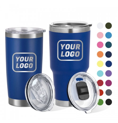 Custom Logo 20oz 30oz Stainless Steel Travel Coffee Mug Double Wall Regular Vacuum Powder Coated Insulated Tumbler With Lid Custom Logo 20oz 30oz Stainless Steel Travel Coffee Mug Double Wall Regular Vacuum Powder Coated Insulated Tumbler With Lid
